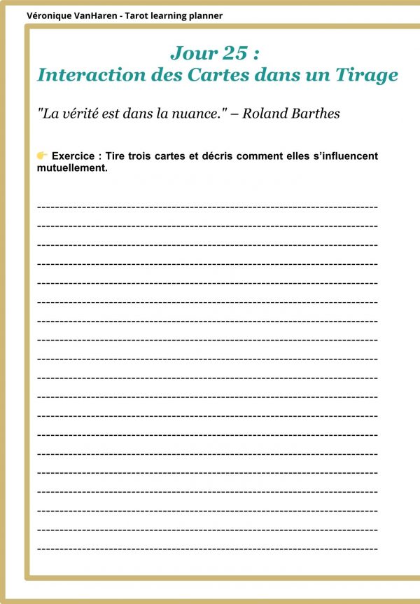 Tarot learning planner (journal)